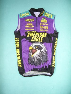 AMERICAN EAGLE (e) 1996 SLEEVELESS CYCLING JERSEY