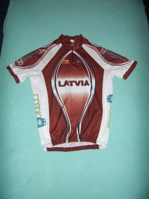 LETTLAND (d) RADFAHREN-NATIONALMANNSCHAFTS-HEMD