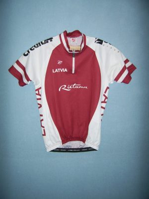 LETTONIE (e) MAILLOT DE CYCLISME DE L'ÉQUIPE NATIONALE
